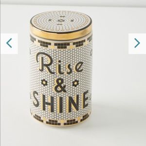 ANTHROPOLOGIE RISE & SHINE CANNISTER